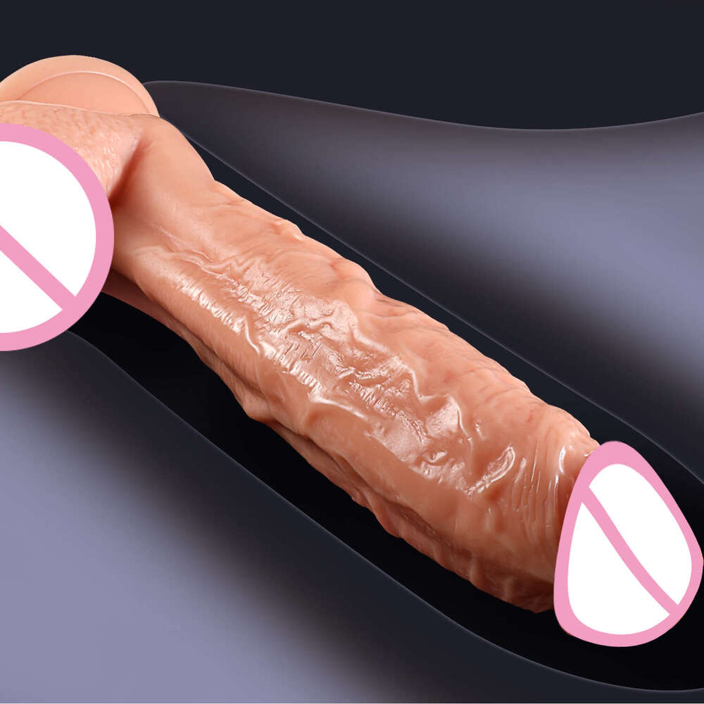 Soft Realistic Dildo with Suction Cup, Long Fake Dick for Women & Gay, Butt Plug, Erotic Adult Sex Toy, Easy to Clean