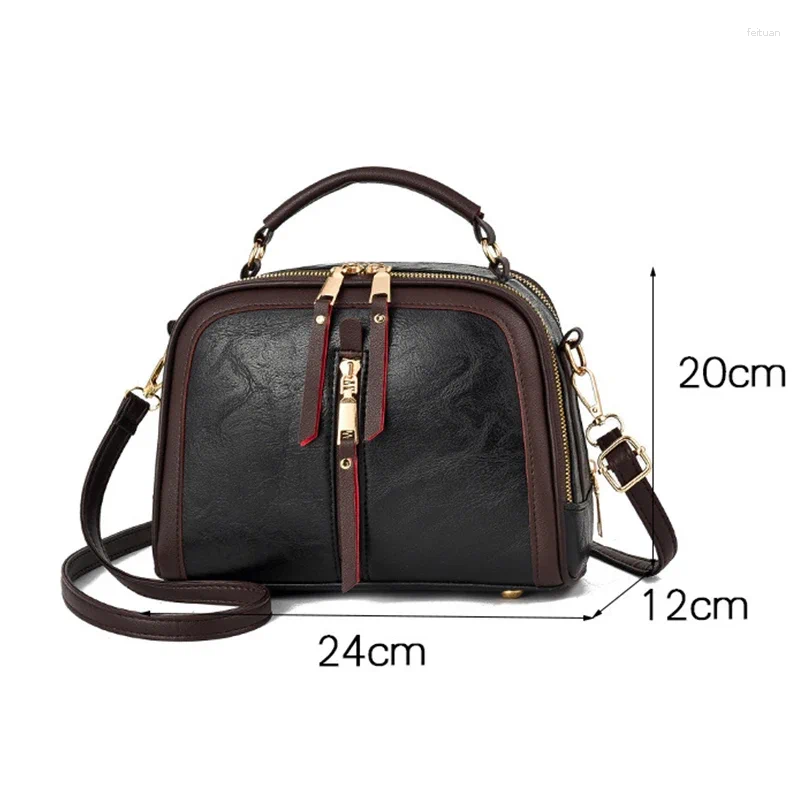Totes Handbags Women Bags Designer PU Leather Solid Color Messenger Bag Fashion Shoulder Crossbody Girls Tassen Tote