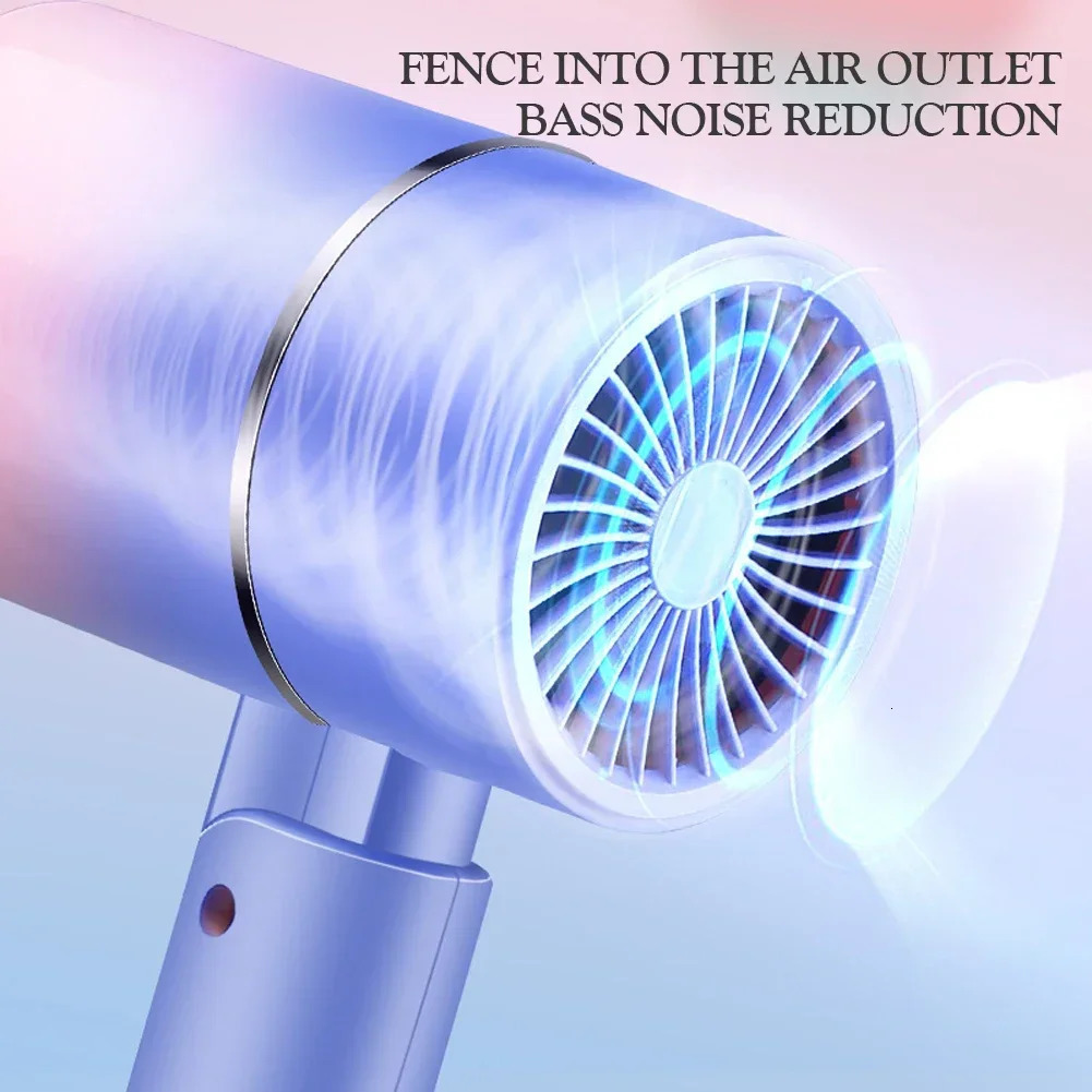 MIni Folding Hairdryer 750W with Carrying Bag Air Anion Hair Care for Home Travel Hair Dryer Dormitory Blow Drier 220V-240V 241128