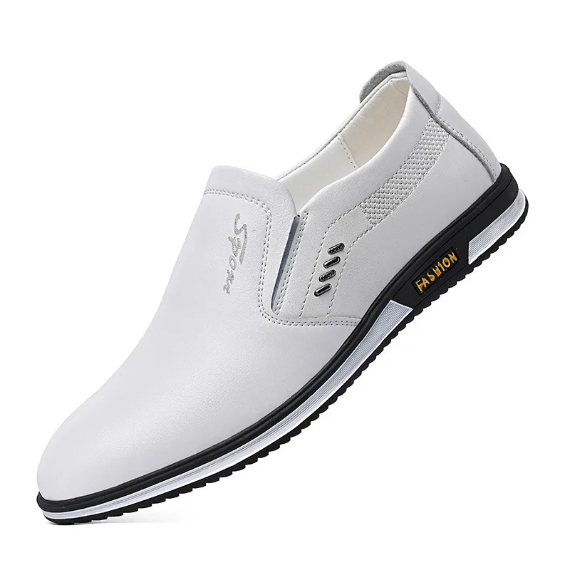 Oversized British Ddmysports White Ooded Leather Autumn Men S Casual Shoes Outdoor hoes