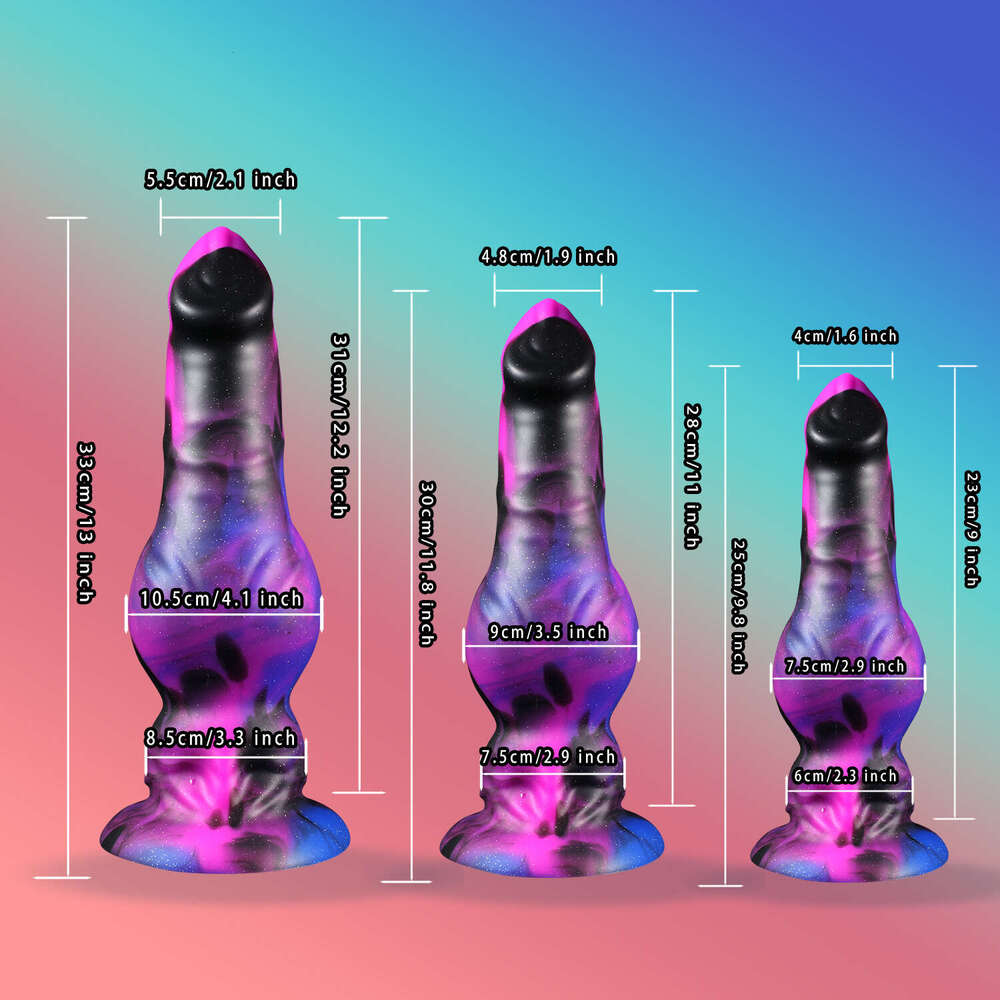 Huge Monster-Design Silicone Dildo & Butt Plug - Animal-Shaped Anal/Vaginal Toy for Women, Lesbian, Gay Adults, Strong Suction Cup