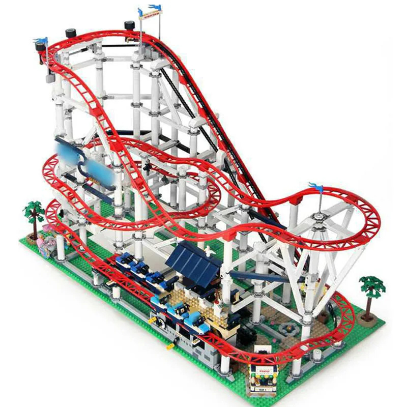 Blocks Spot 15039 Big Roller Coaster Compatible 10261 18003 Diy Model 4619Pcs Building Blocks Childrens Birthday Gifts S2412192