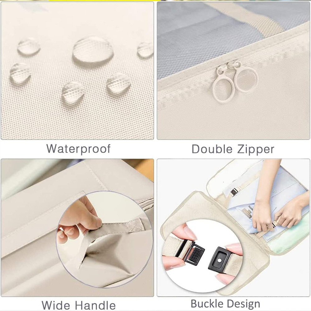 8Pcs 2024 Lage Organizers Set Waterproof Suitcase Organizer Travel Essentials Clothes Shoes Cosmetics Storage Bags