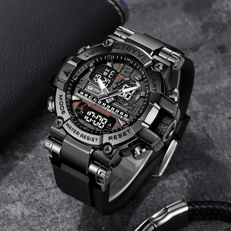 New Arrival UTHAI CQ254 Fashion Sports Color Night Light Mens Electric Waterproof Mti Functional Clock Z241128