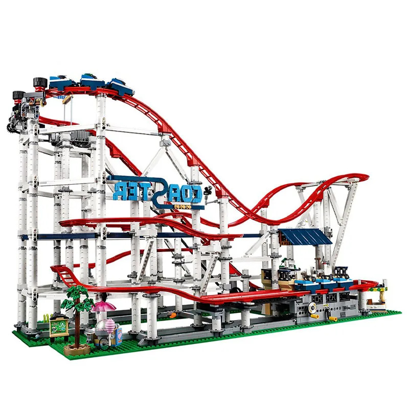 Blocks Spot 15039 Big Roller Coaster Compatible 10261 18003 Diy Model 4619Pcs Building Blocks Childrens Birthday Gifts S2412192