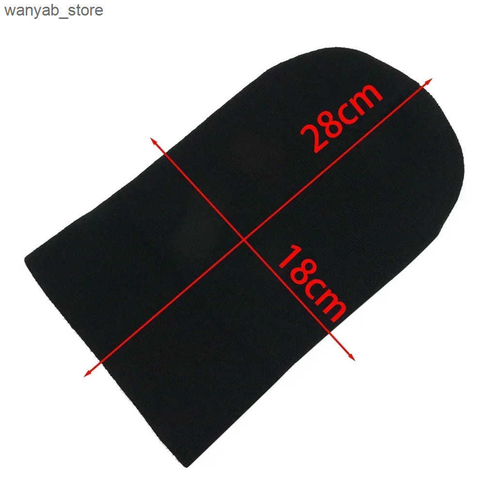 Beanie/Skull Caps Lorna Shore Beanie Embroidery Grunge Knitted Hat Soft Gothic Y2k Punk Street Clothing Winter Hat Neutral Outdoor Sports Hat L240910