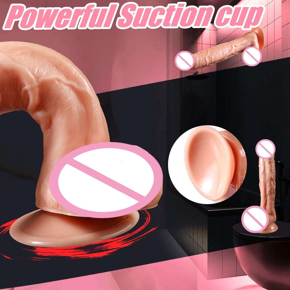 9 Inch Huge Realistic Dildo with Suction Cup Adult Sex Toys Women Men Big Lifelike Dildos for Vaginal G spot and Anal Play