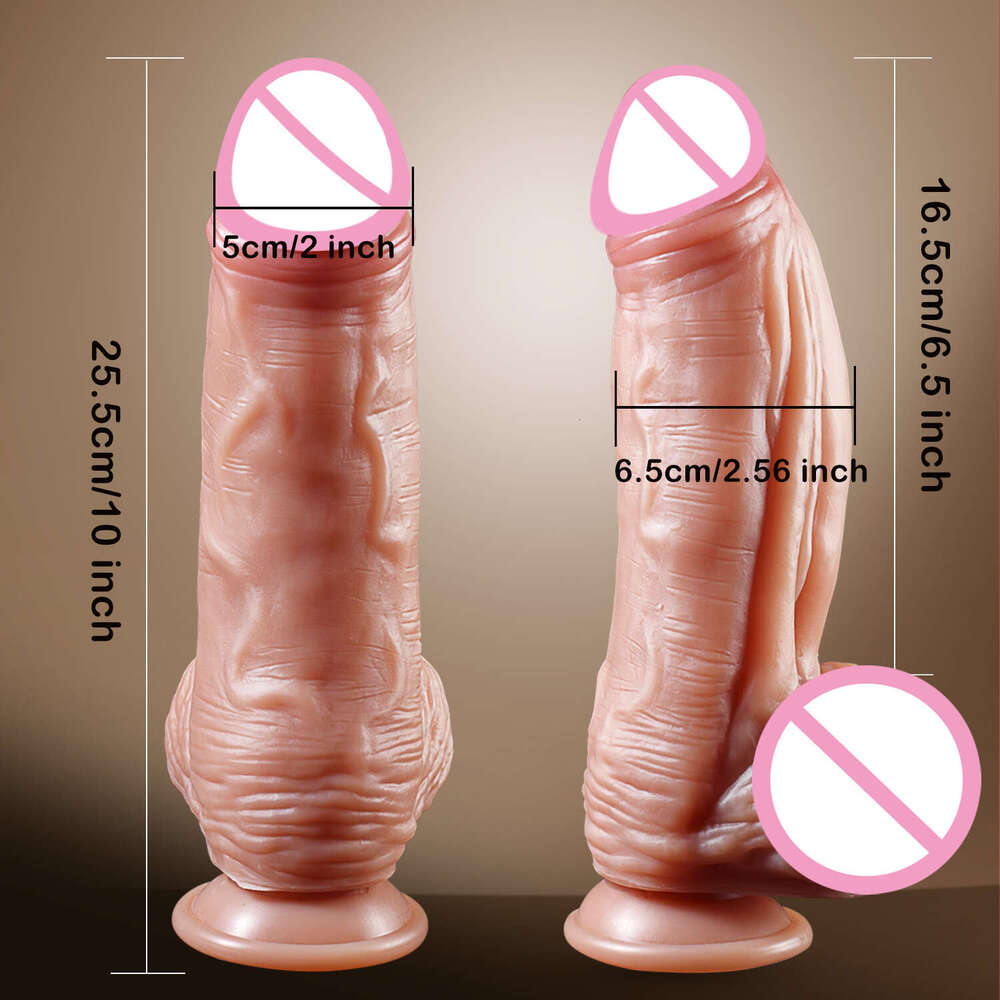 10 Inch Thick Dildo ButtPlug Huge Realistic Silicone Anal With Suction Cup Strapon Dick Adult Sex Sexual Tool