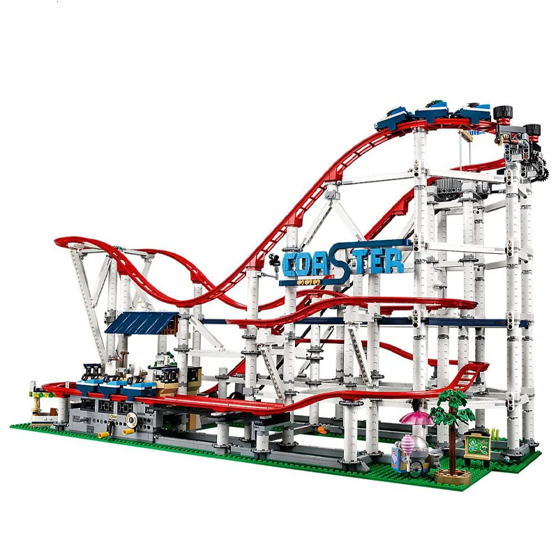 Blocks Spot 15039 Big Roller Coaster Compatible 10261 18003 Diy Model 4619Pcs Building Blocks Childrens Birthday Gifts S2412192