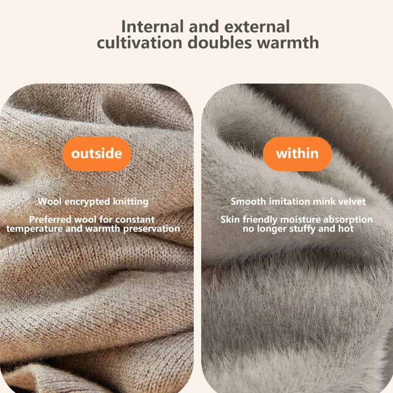 Mens thermal pants wool pants cashmere pants womens winter pants with thickened thickness middle-aged and elderly underwear thin winter pants 241127