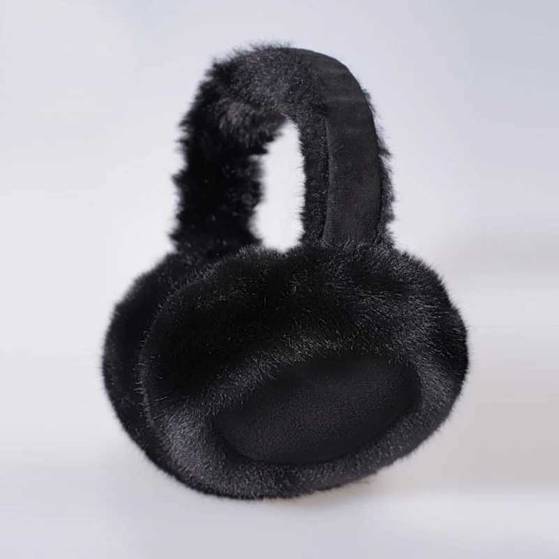 Plush earmuffs for winter warmth foldable earmuffs for men outdoor refrigeration warm earmuffs fashionable earmuffs X241128