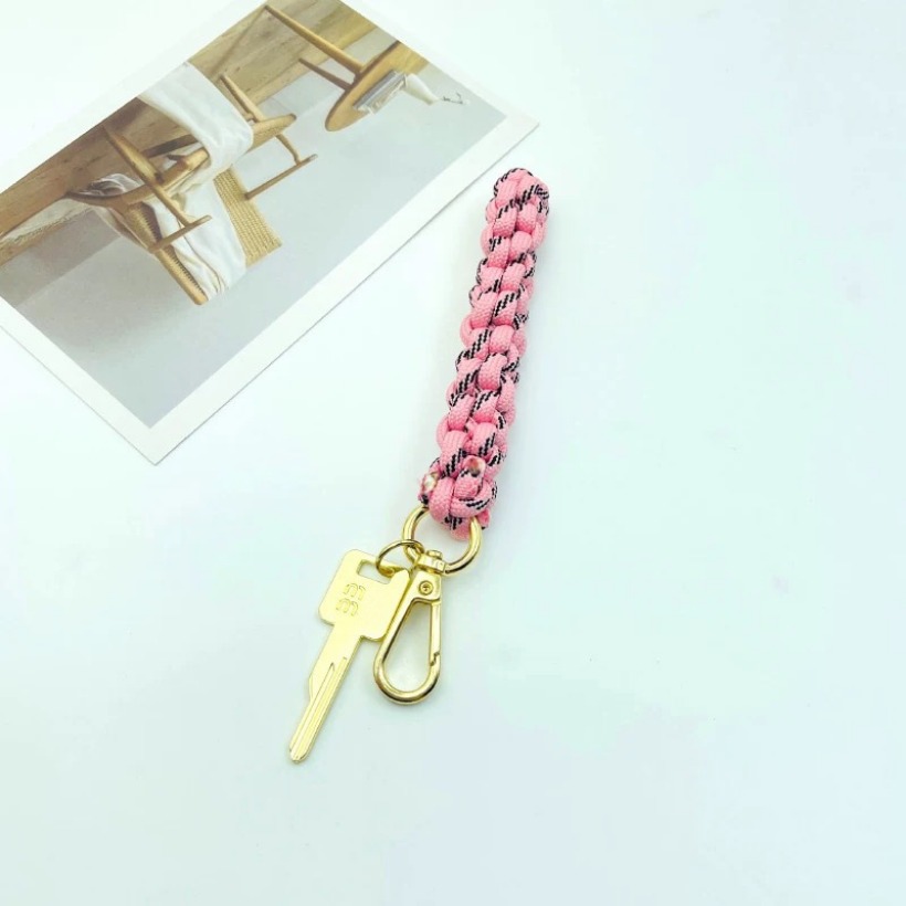 New Fashionable 3d Braided Key Pendant Advanced Feeling Bags Lanyards Nylon Rope Pendant Accessories