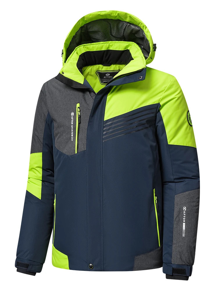 Men Winter Outdoor Jet Ski Snow Warm Parkas Jacket Coat Mens Outwear Premium Casual Hat Waterproof Thick Fleece w241126