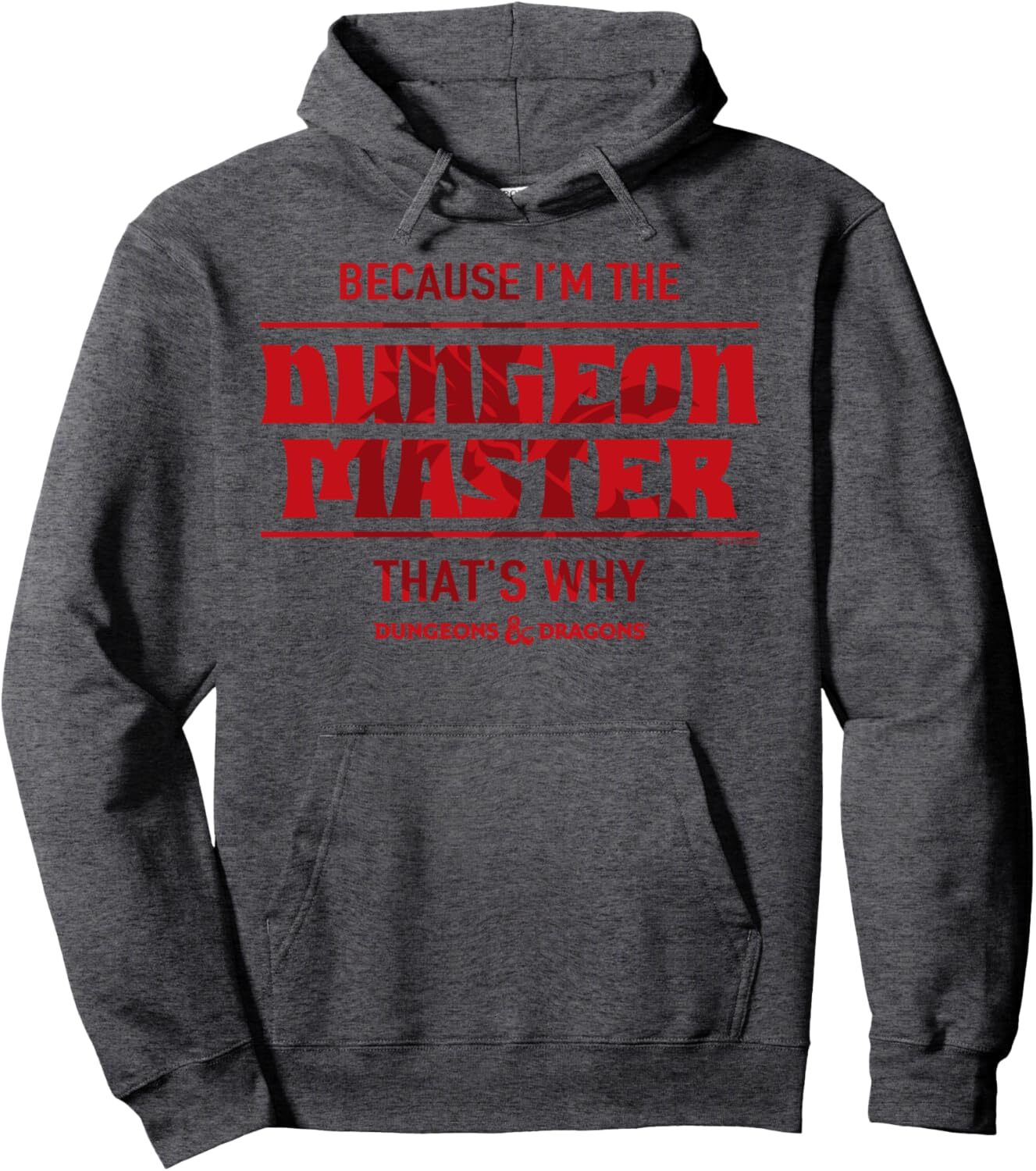 Hoodie for Mens Womens Because Im The Dungeon Master Pullover Hoodie Graphic Hoodies sweatshirt cool nice