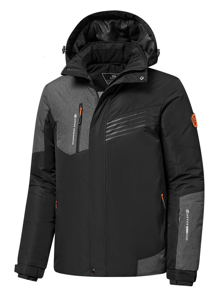 Men Winter Outdoor Jet Ski Snow Warm Parkas Jacket Coat Mens Outwear Premium Casual Hat Waterproof Thick Fleece w241126