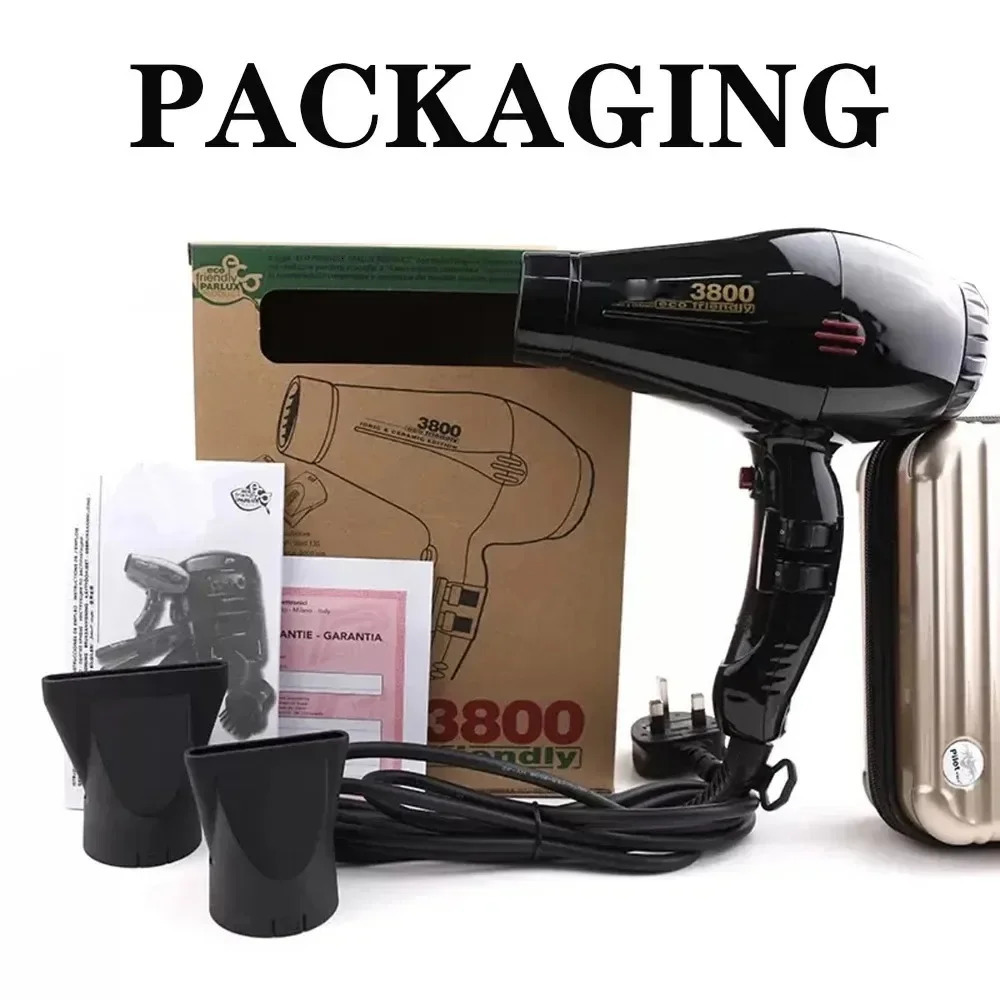 Professional Hair Dryer 1600W Baber Salon Home Appliance Negative Ion Ceramic and Cold Wind Blow Dryer Powerful Wind 241128