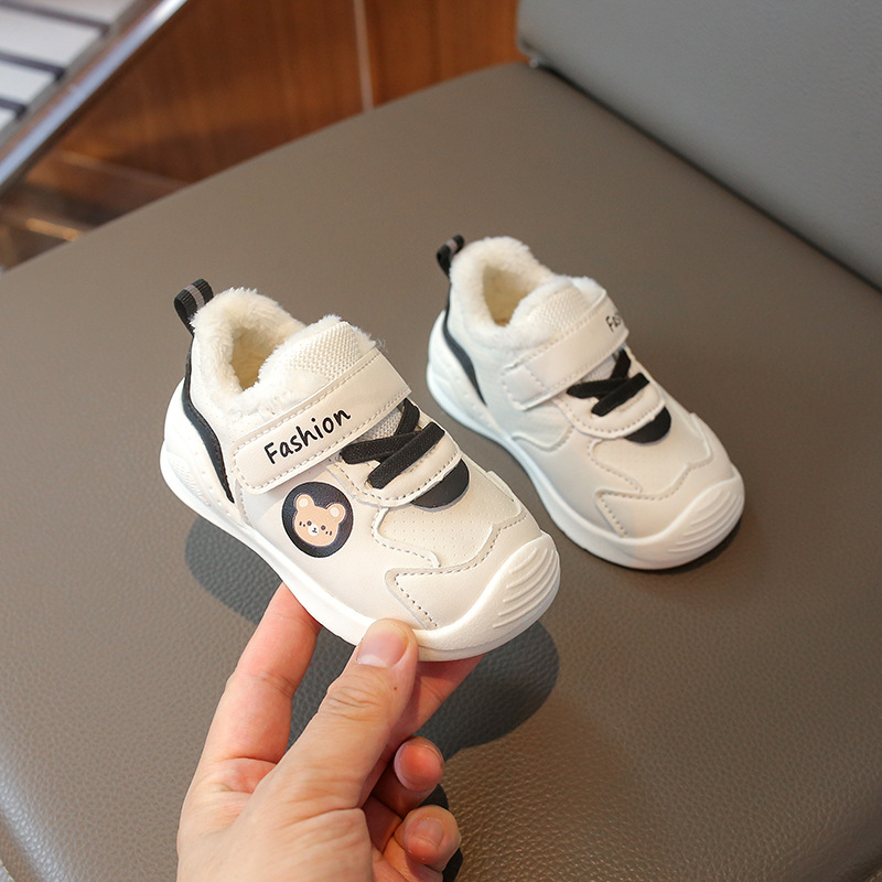 Toddler Warm Fur Baby Shoes Winter Infant Shoes Outdoor Newborn First Walkers Little Littlesprouts Kids Boy Girl Sneakers Trainers Sizes 15 - 25