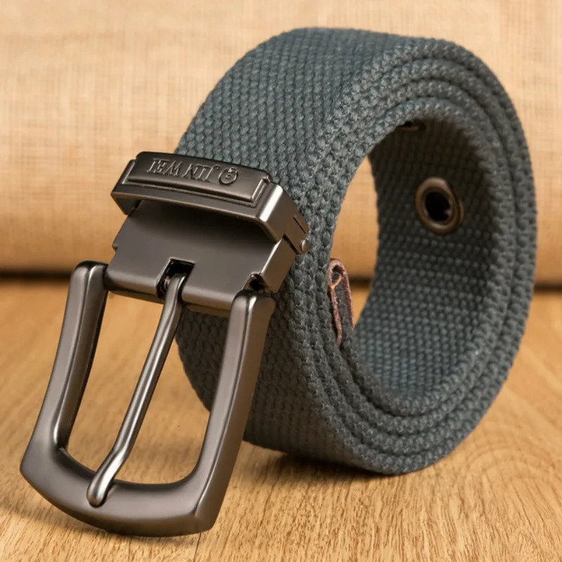 Canvas Belt Men Army Tactical Belts Selling Man Outdoor Sport Simple Practical Weave Nylon Canvas Cowboy Pants Belt 241128