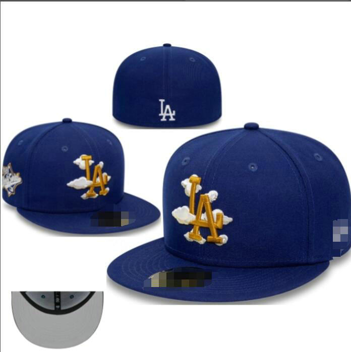 Baseball Dodgers 2024 Mens Baseball Team 2024 World Series Champions Full Closed Caps Summer Letter Bone Black Color Casual Sport Flat Fitted Hats d23