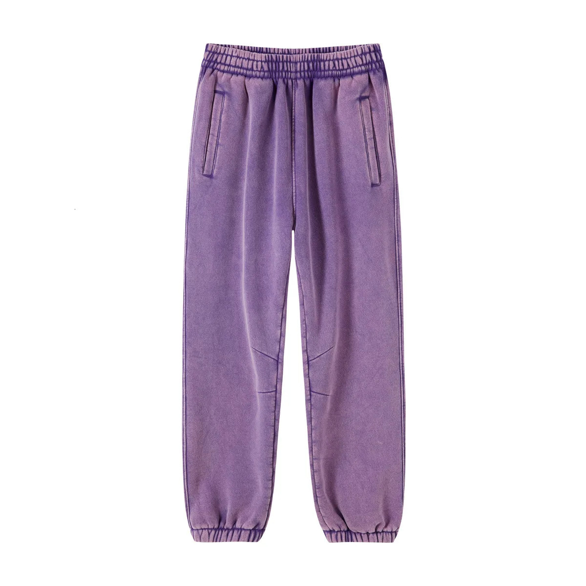 Custom 2024 autumn winter washed batik old sweater sweatpants 360G cotton polyester velvet thickened mens womens suit 241127
