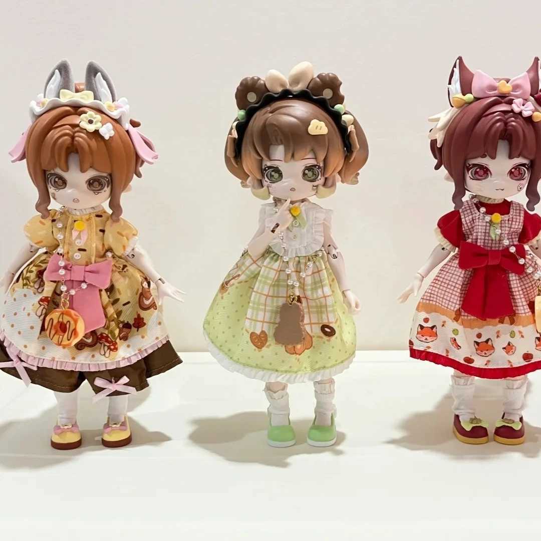 New Come4free Minty Fantasy Forest Bjd Blind Box 12player 1/12 Bjd Movable Doll Animal Action Character Model Toy Gift X241127