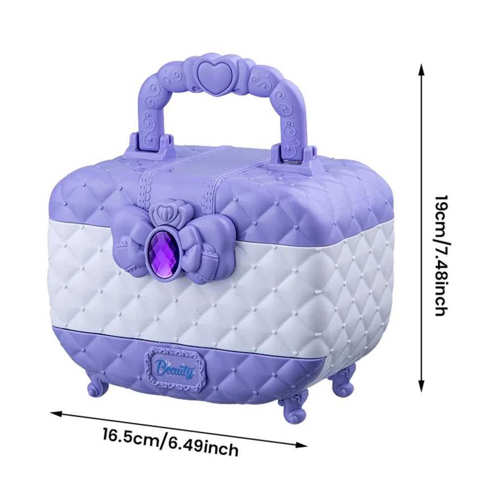 WizKidz Childrens Makeup Kit Washable Purple Makeup Box Set - Accessories Preschool Makeup Box Age 3+Full Purple Girl Makeup Box X241128