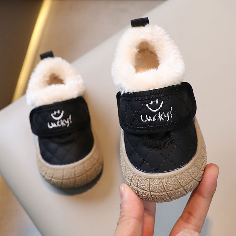 Toddler Walking Shoes Infant Cotton Shoes Warm Kids Winter Casual Cartoon Furry Shoes Littlesprouts Girl Boy Anti-slip Soft Sole Baby Shoes Size 16 - 
