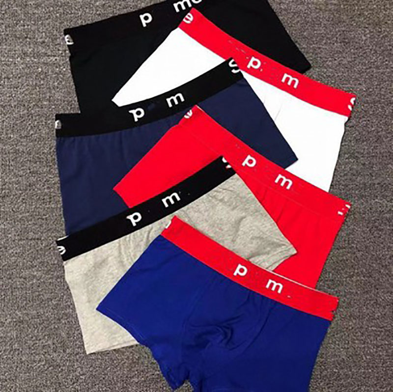 Designer 3pcs Men Underwear Cotton BoxerShorts Hombre Panties Man Breathable Underpants Sexy Sports Comfort Male Boxers Large Size M-2XL