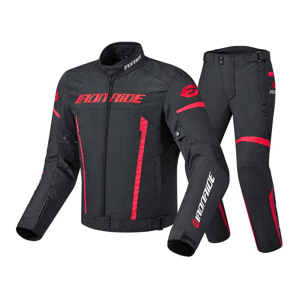 Racing Sets Motorcycle Jacket Men Motorcycle Protection Set Windproof Waterproof Motorcycle Riding Jacket/Pants Suit Body Armor for 4 Season S2411284