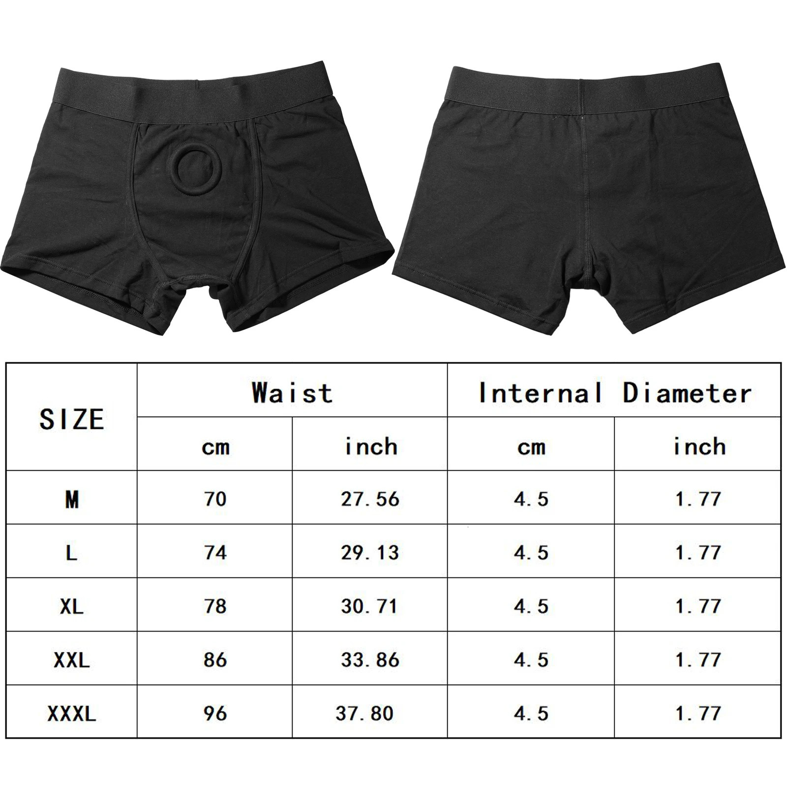 Black Strap On Harness Underwear Boxer Briefs 241127 - view 7