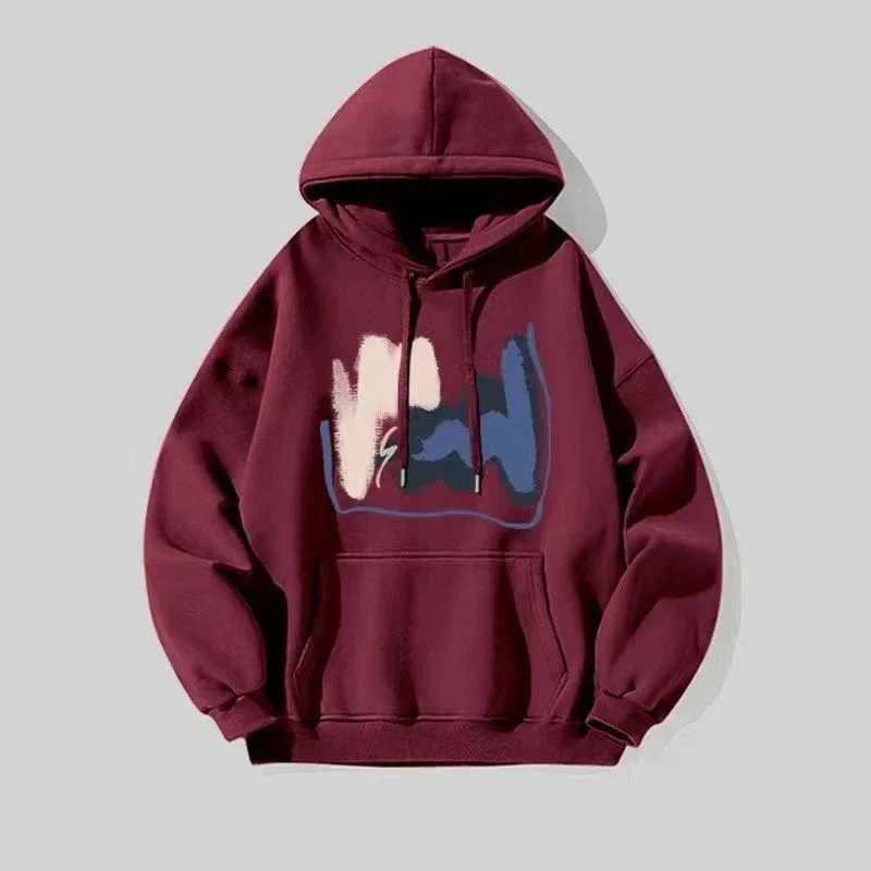 New men and women for spring autumn fashion casual hooded sweatshirt Fashion simple loose breathable print hoodie XJ250621