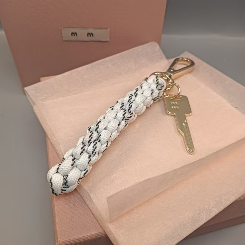 New Fashionable 3d Braided Key Pendant Advanced Feeling Bags Lanyards Nylon Rope Pendant Accessories