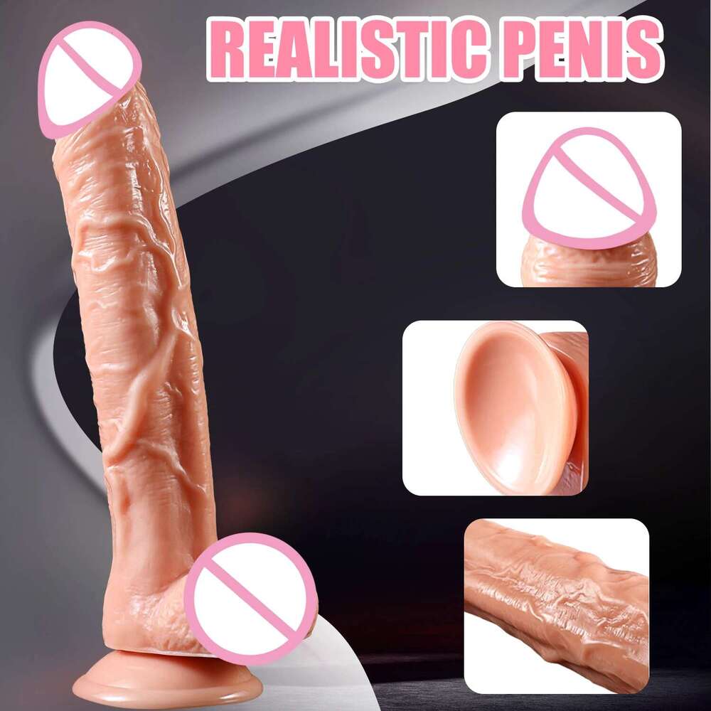 9 Inch Huge Realistic Dildo with Suction Cup Adult Sex Toys Women Men Big Lifelike Dildos for Vaginal G spot and Anal Play
