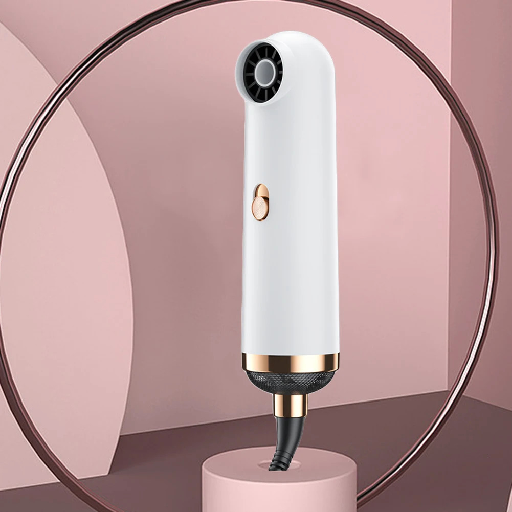 Ionic Hair Dryer Powerful Mini Hair Blow Dryer 3 Speeds Portable Hair Straightening Comb Anti-Winding Travel Bathroom Appliances 241128