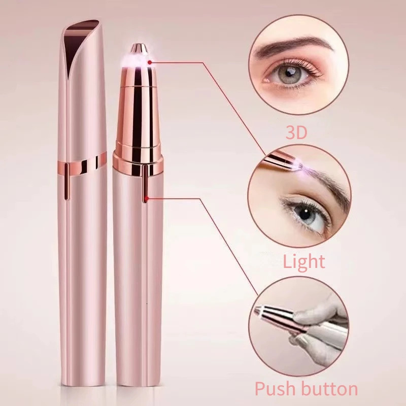 Eyebrow Razor Eye Brow Shaper Shaver Electric Eyebrow Trimmer Potable Epilator Facial Hair Remover for Women Beauty Makeup Tools 241128