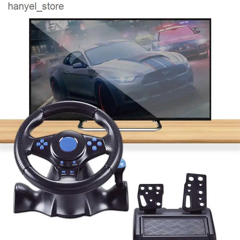 Game Controllers Joysticks New data Frog Racing GamePad 180 degree steering wheel vibration control lever 3 4 game remote control wheel drive L240910