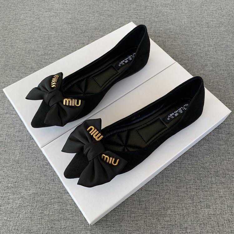 sandals heels high heels Female pointed microfiber single sleeve flat low order womens shoes
