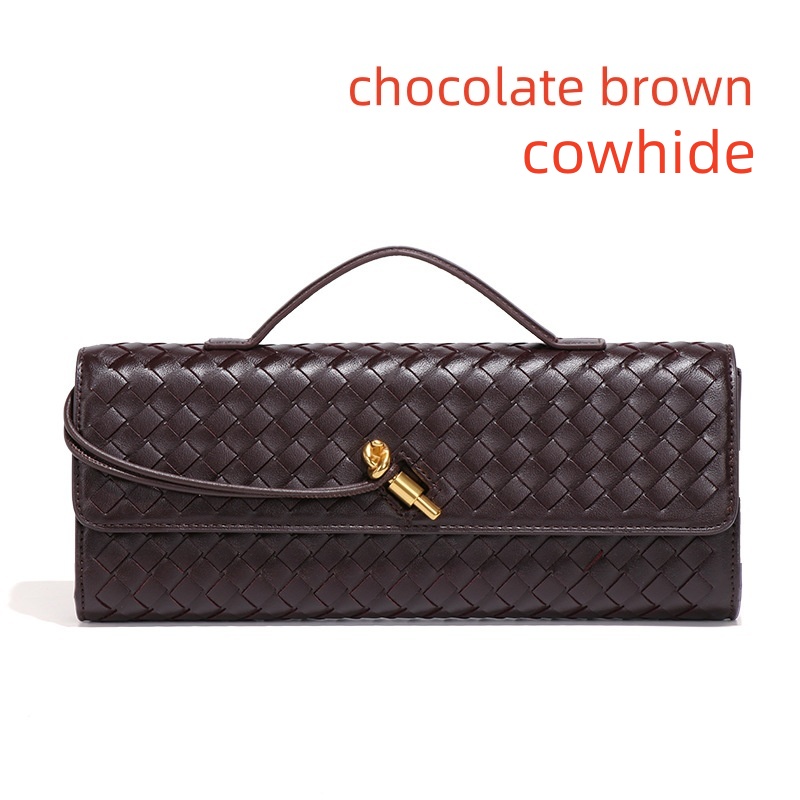 Woven designer bag tote bag handbag woven bag long clutch intrecciato crochet soft luxury gold hardware metallic knot cowhide fashion lady party dinne evening bags