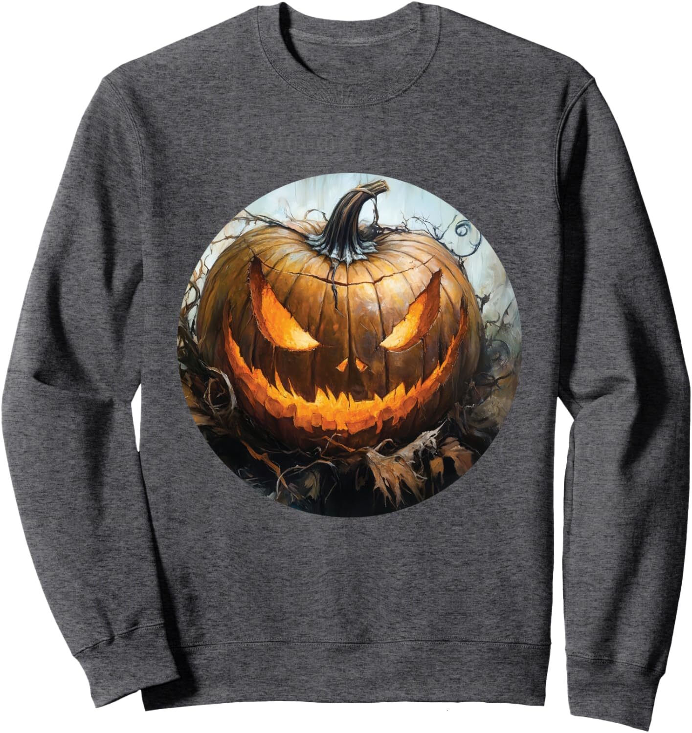 Long Sleeve Shirts for Men sweatshirt Life Is Really Good Scary Pumpkin Jack O Lantern Halloween Sweatshirt T shirt Tee Streetwear Casual tops clothes