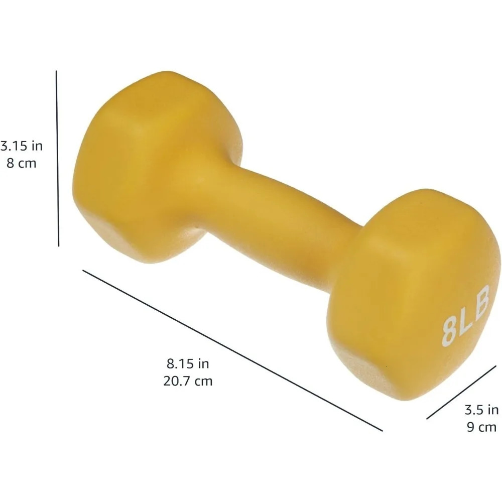 Neoprene coated hexagonal training dumbbell hand weight set 241127