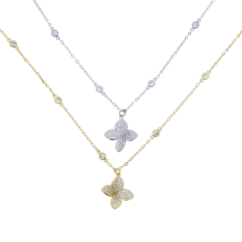 2025 Classic Charm Pendant Necklace for Women Fashion AAA Cubic Zirconia Paved wer Sparkg Wedding Jewelry