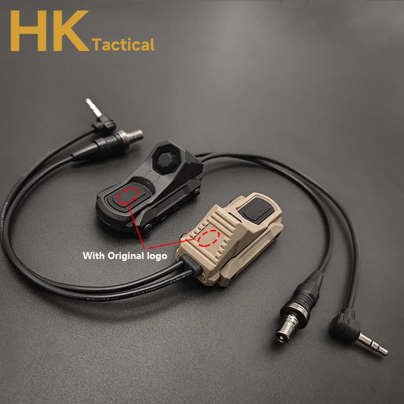 Tactical Axon Pressure Switch Button Remote Dual Function Tail For PEQ-15 DBAL-A2 M300 M600 Flashlight Weapon Scout Light Switch 241127