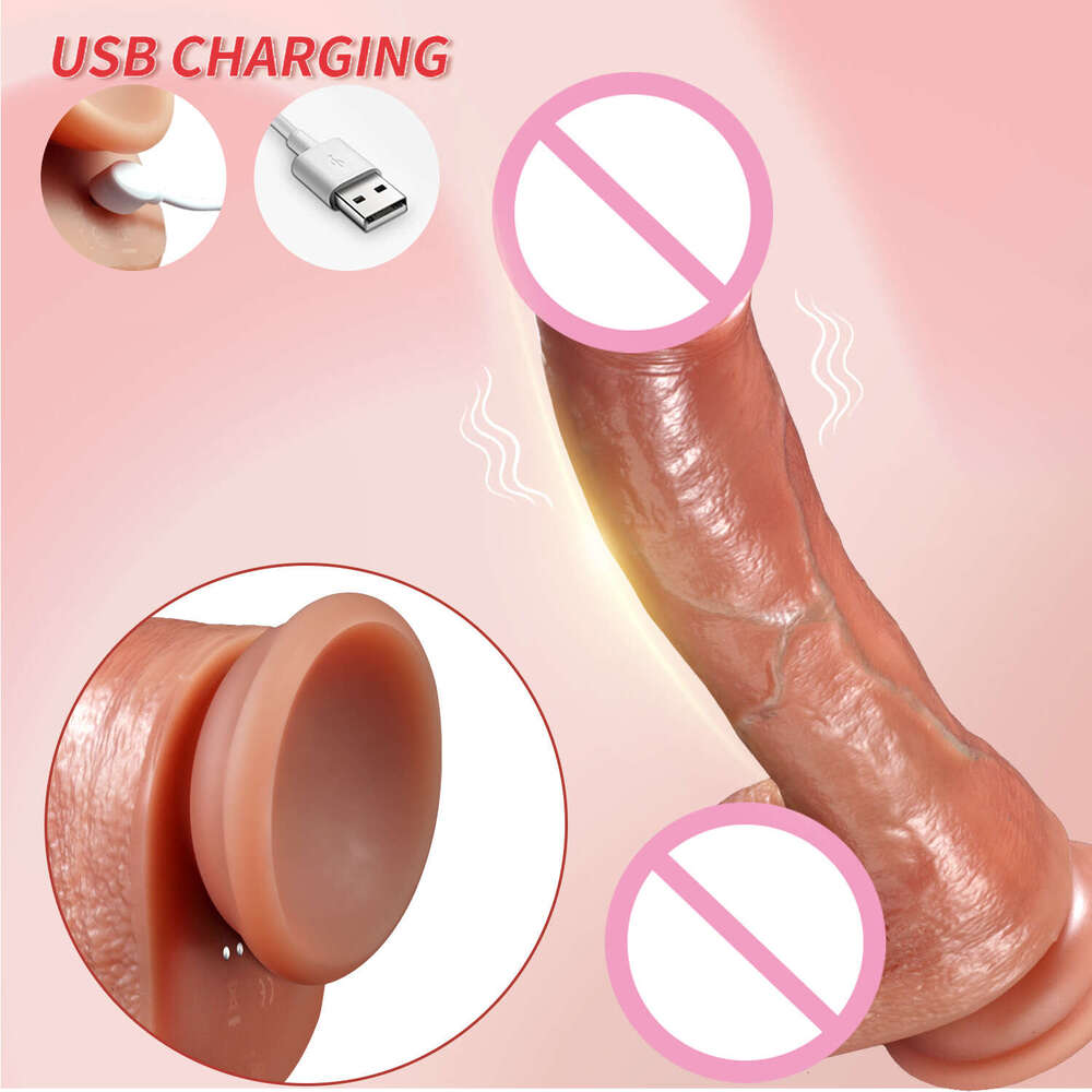 Thrusting Dildo Vibrator Silicone Artificial With Controler Suction Cup Wireless Remote Control Adult Sex Toys
