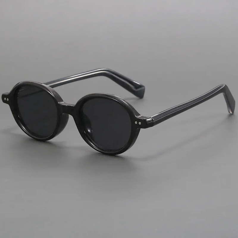 Small Oval Sunglasses Steampunk Men Retro Round Glasses Vintage Women Goggle Gothic Y2K Futuristic a Pilot with Cool INS Punk Personalized Cyberpunk S