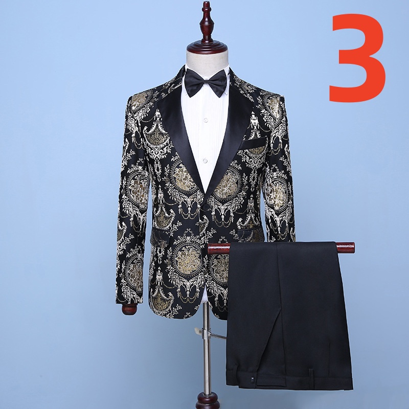 Three-Piece k1390 Formal Suit - Large Size Professional Wear for Groomsmen & Work