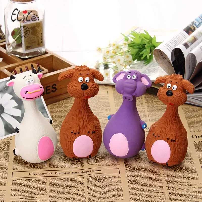 New Dog Voice Toy Cute Cartoon Shape Teddy Teeth Grinding Cleaning Plaything Dogs Rubber Training Sound Toys Pet SuppliesXJ241128