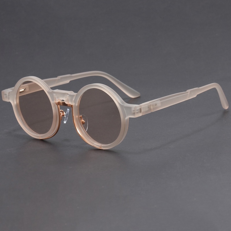 Round Steampunk Sunglasses Men Retro Glasses Vintage Women Goggle Gothic Y2K Futuristic a Pilot with Cool INS Punk Personalized Cyberpunk S228 IVSTA