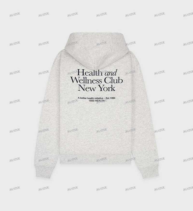 New Autumn and Winter North American Niche Sporty Rich Letter Print Womens Hoodie Cotton Sweatshirt Oversized Hoodie PulloversC241126
