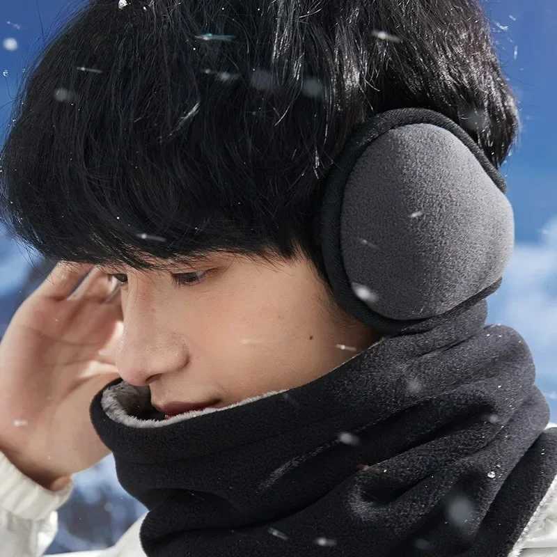Plush hot earmuffs for mens winter bicycles anti freezing and anti frost earmuffs protectors thick ear warmers and earmuffs X241128