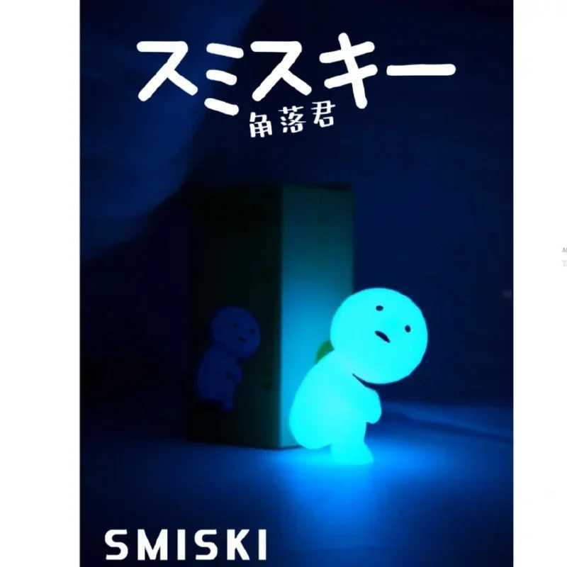 Kawaii Smiski Blind Box Bathroom Series Animated Characters Night Walk Toy Models Collection Doll Decoration Accessories Christmas Gifts X241127